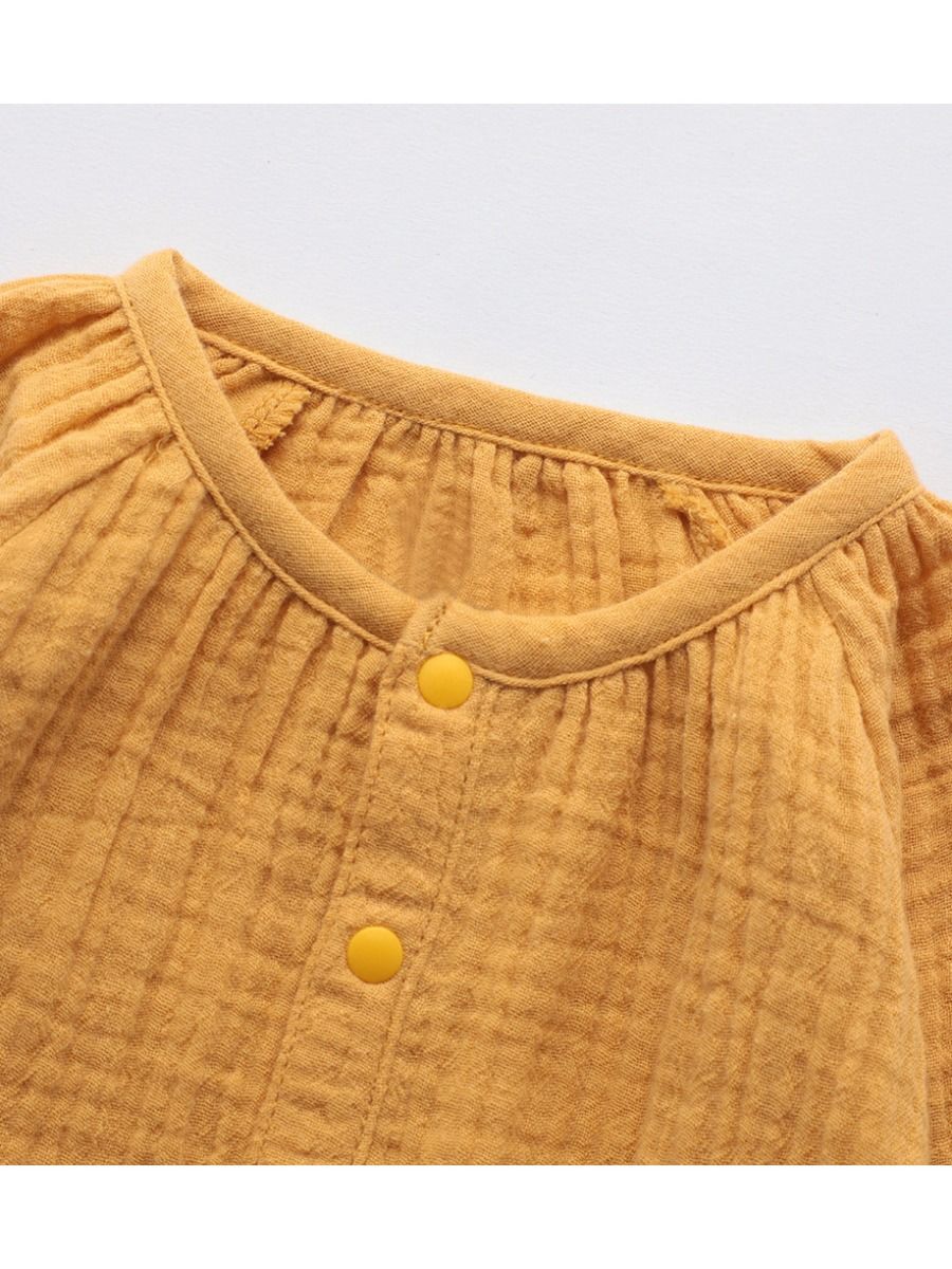 Fall Baby Muslin Overall Solid Color - dianjiang-