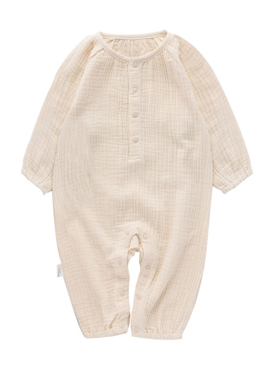 Fall Baby Muslin Overall Solid Color - dianjiang-