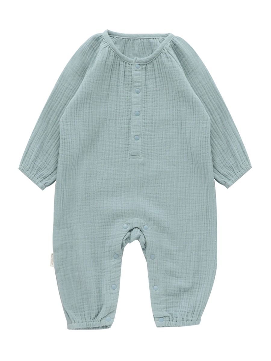 Fall Baby Muslin Overall Solid Color - dianjiang-