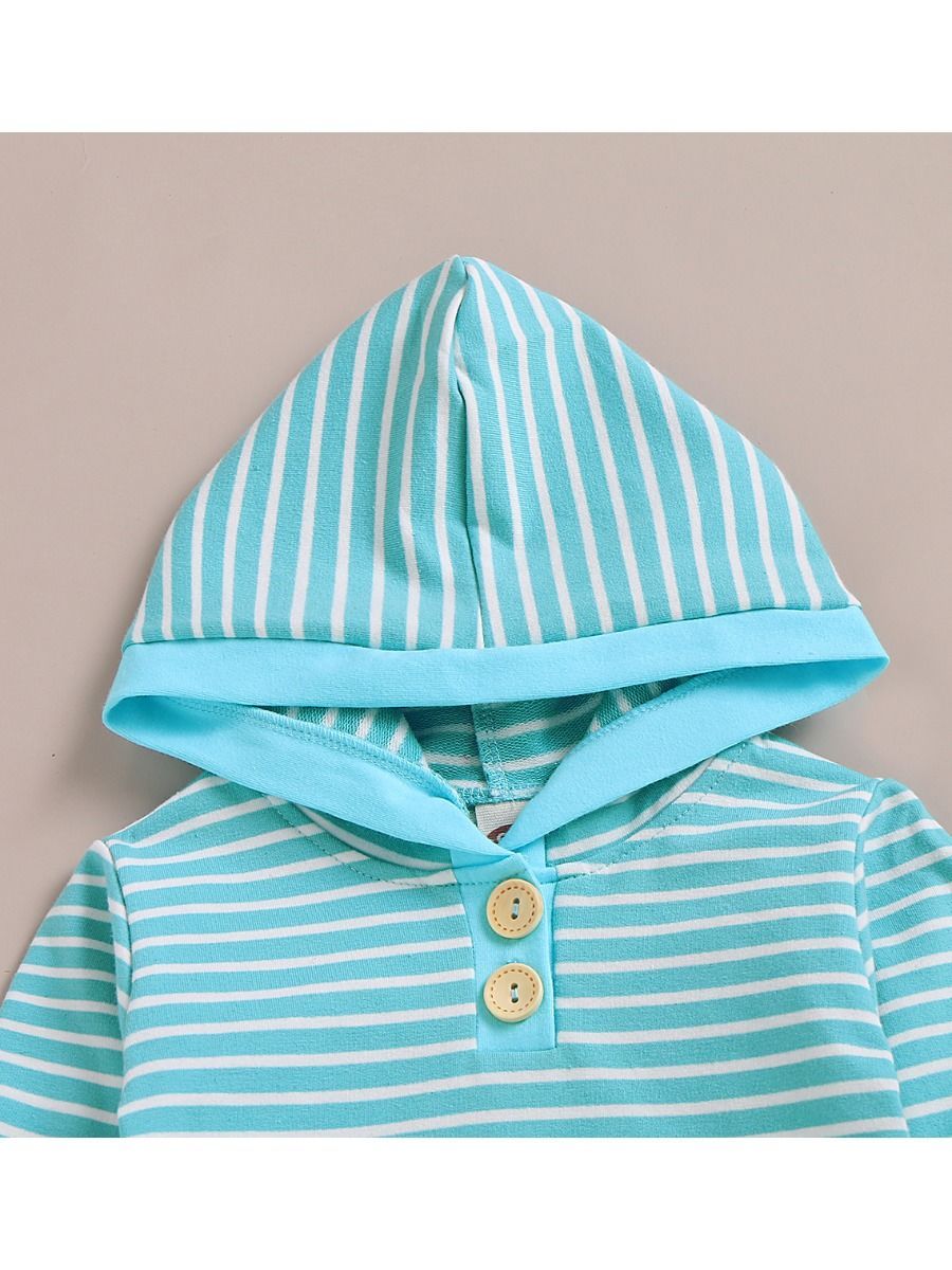 Fall Causal 2-Piece Set Stripe Hoodie & Trouser - dianjiang-