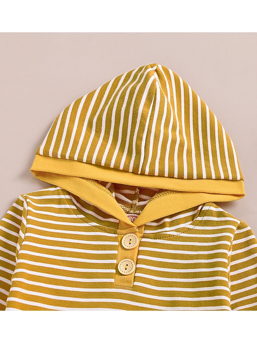 Fall Causal 2-Piece Set Stripe Hoodie & Trouser - dianjiang-