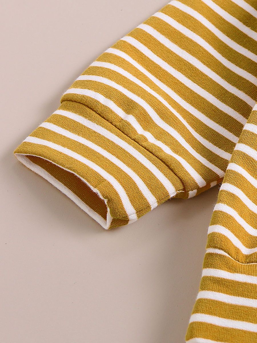 Fall Causal 2-Piece Set Stripe Hoodie & Trouser - dianjiang-