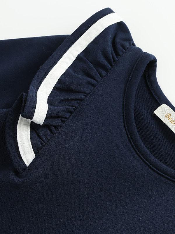 Fall School Girl Ruffled Sleeve Dress - dianjiang-