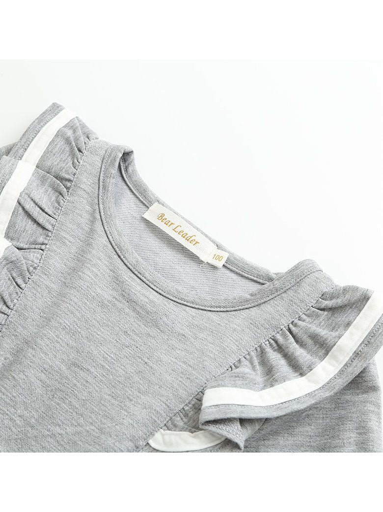 Fall School Girl Ruffled Sleeve Dress - dianjiang-