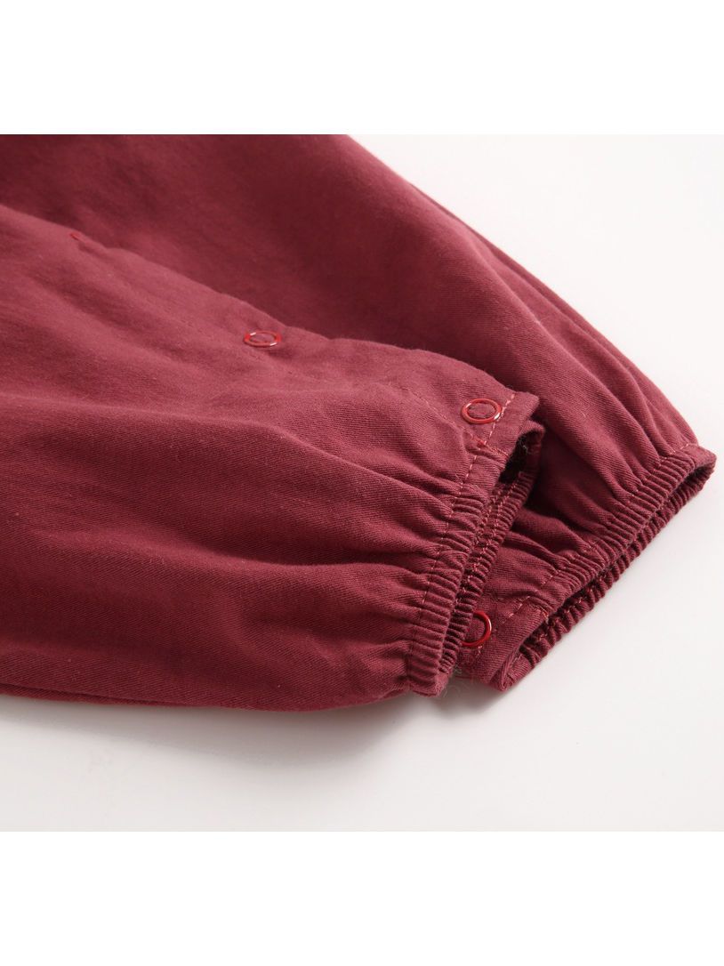 Fall Solid Color Baby Frilled Jumpsuit - dianjiang-