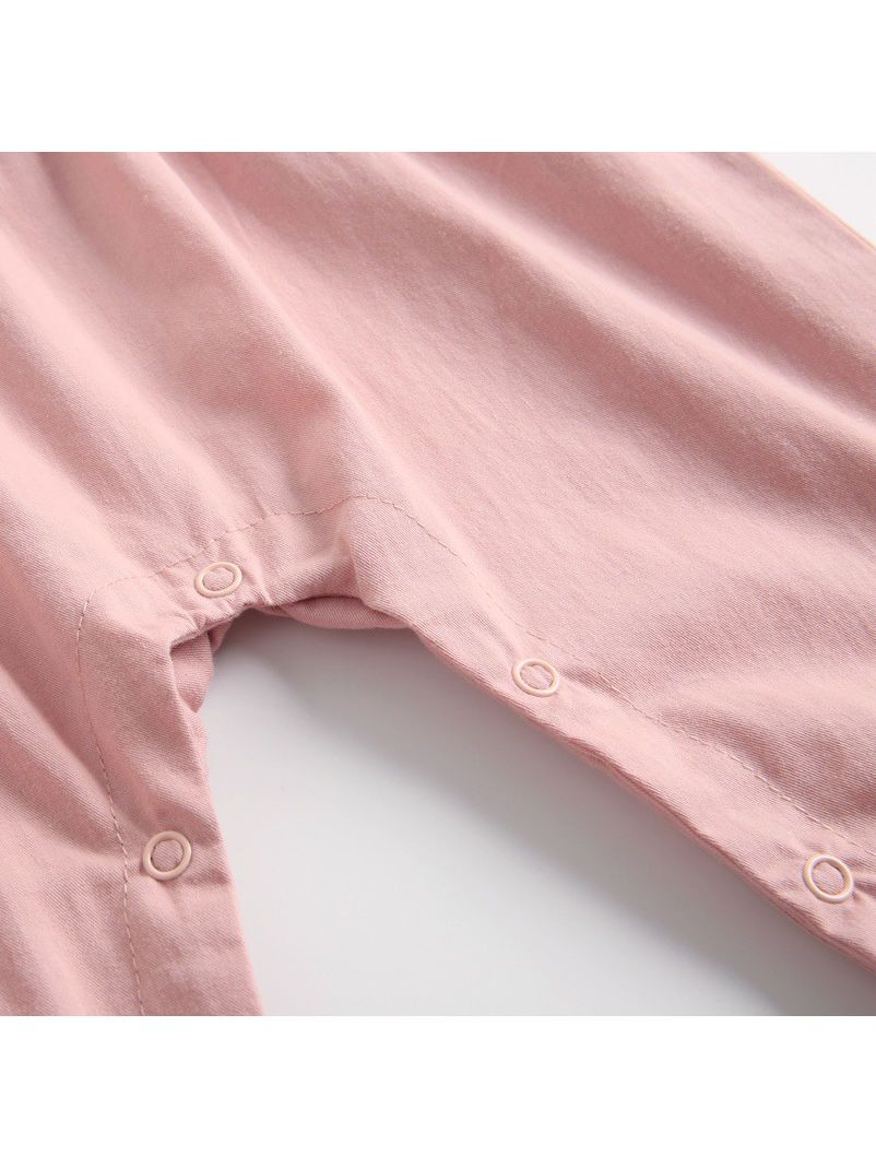 Fall Solid Color Baby Frilled Jumpsuit - dianjiang-