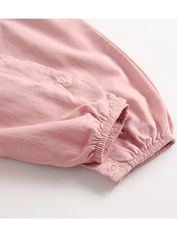 Fall Solid Color Baby Frilled Jumpsuit - dianjiang-