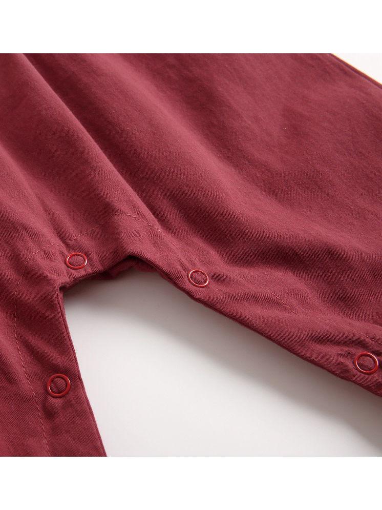 Fall Solid Color Baby Frilled Jumpsuit - dianjiang-