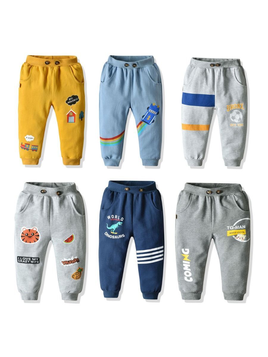 Fall Toddler Little Boy Cartoon Printed Causal Pants - dianjiang-