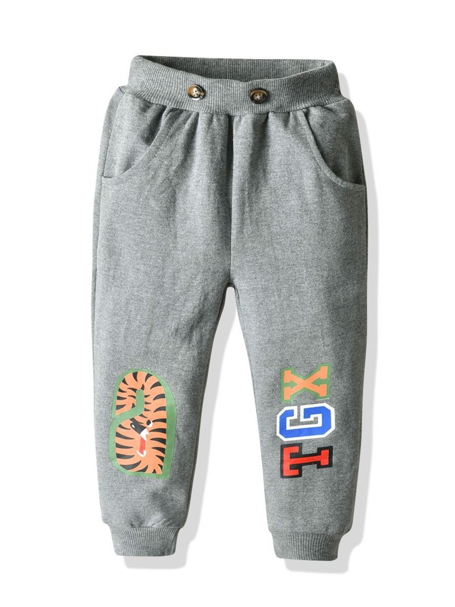 Fall Toddler Little Boy Cartoon Printed Causal Pants - dianjiang-