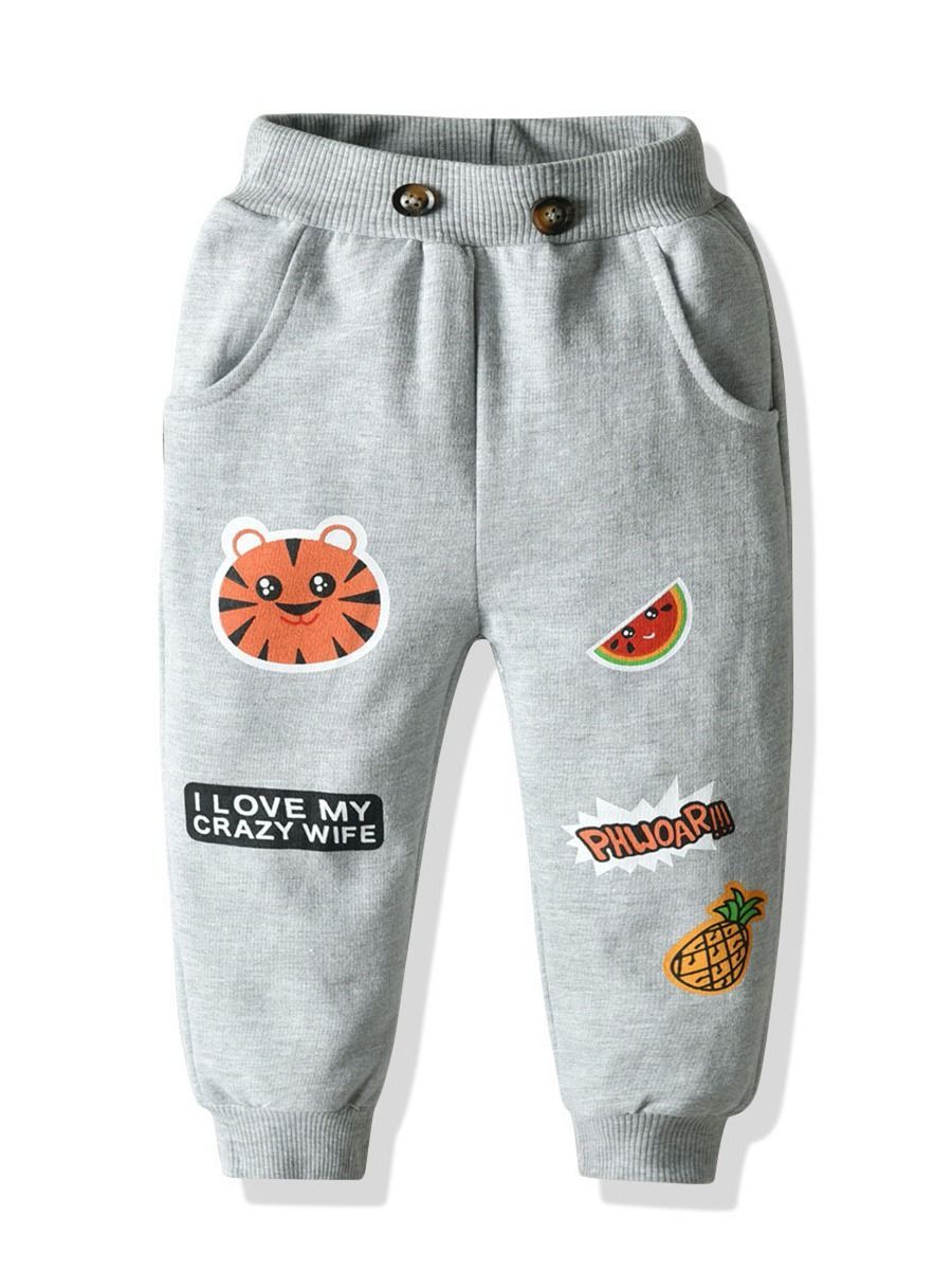 Fall Toddler Little Boy Cartoon Printed Causal Pants - dianjiang-