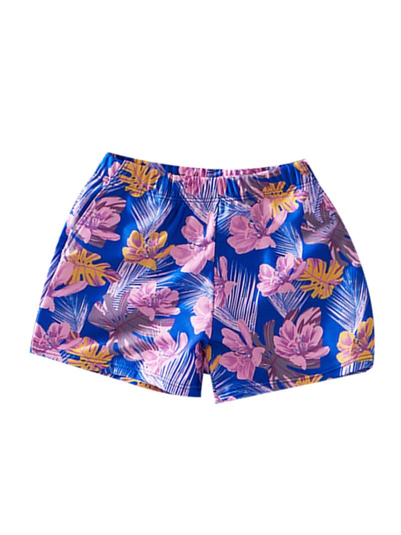 Flower Leaf Pattern Tankini Family Matching Swimwear - dianjiang-