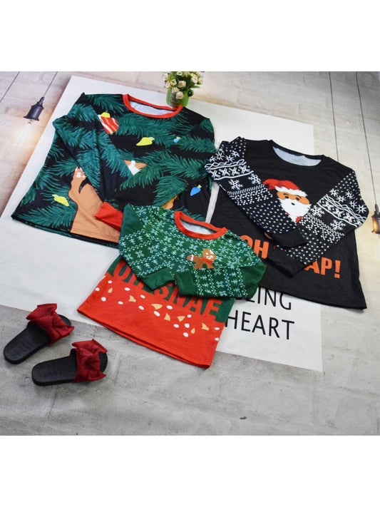 Family Matching XMAS Theme Long-sleeved Tee - dianjiang-