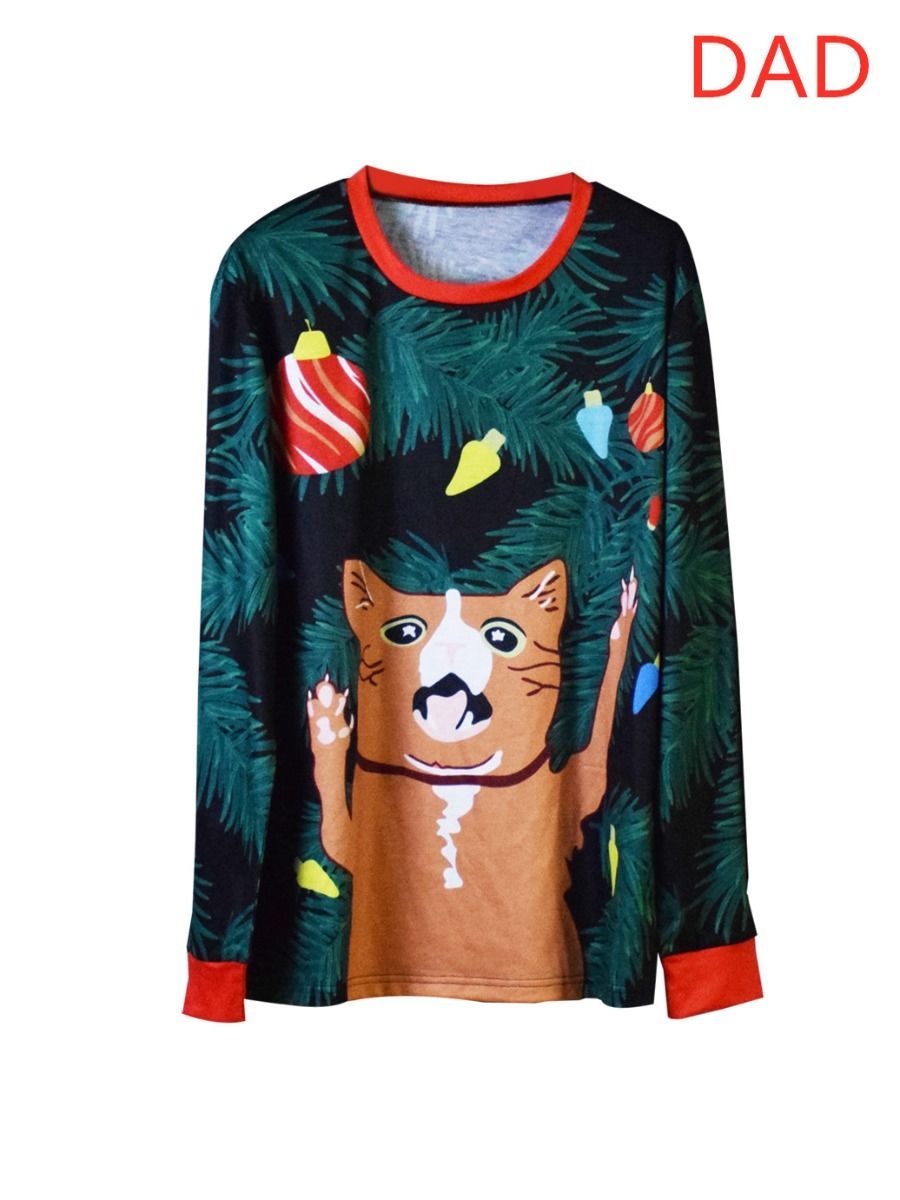 Family Matching XMAS Theme Long-sleeved Tee - dianjiang-