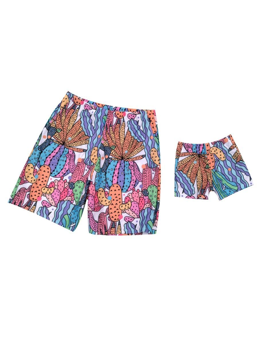 Family Outfit Cactus Pattern One Piece Swimwear Bikini - dianjiang-