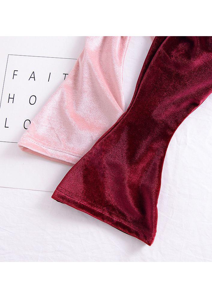 Fashion Baby Toddler Girls Elastic Waist Bell Bottom Pants - dianjiang-