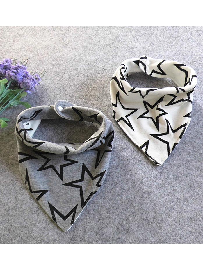 Fashion Big Star Print Baby Bib - dianjiang-