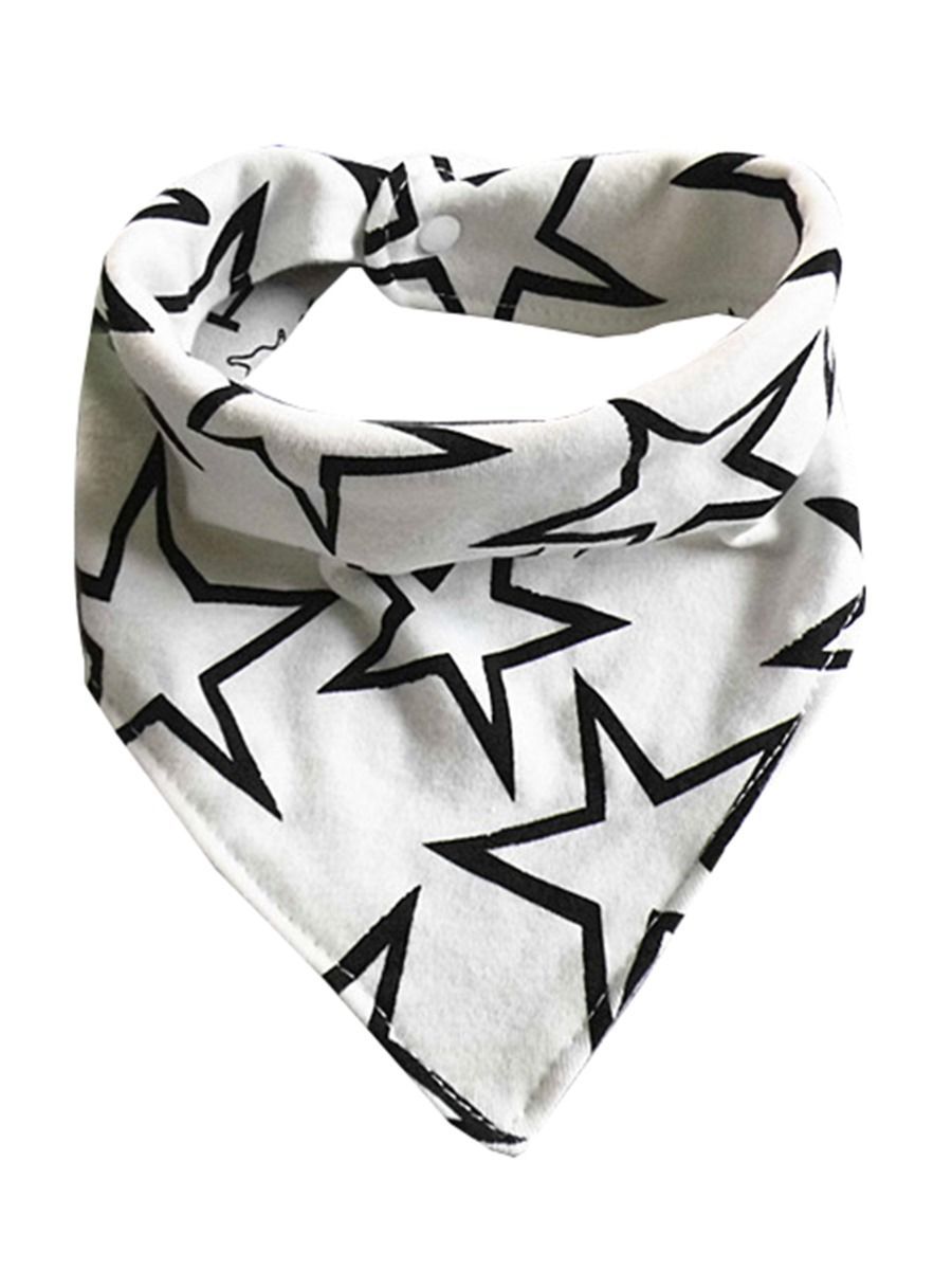 Fashion Big Star Print Baby Bib - dianjiang-