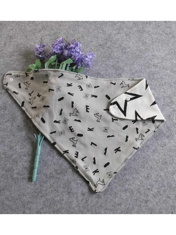 Fashion Big Star Print Baby Bib - dianjiang-