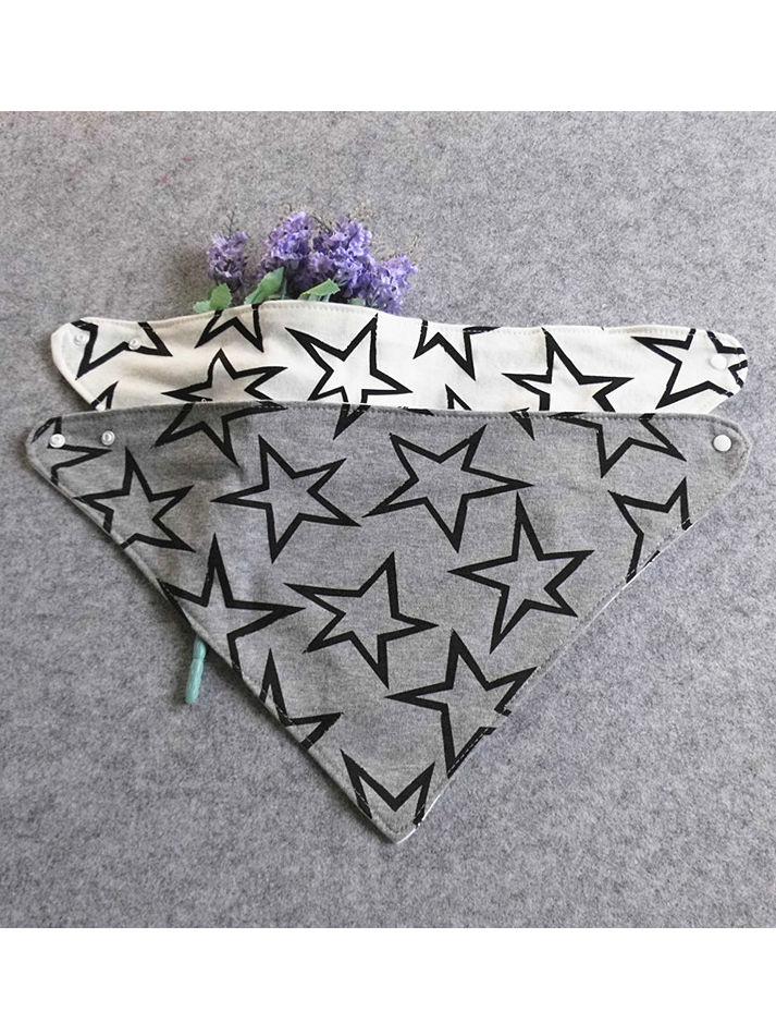 Fashion Big Star Print Baby Bib - dianjiang-