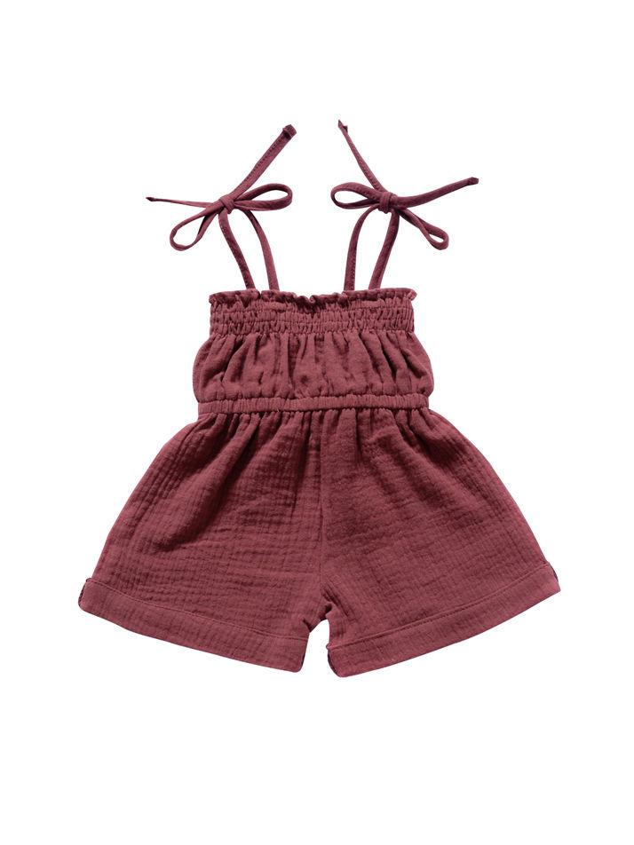 Fashion Multi-colored  Infant Gilr Tie Muslin Summer Jumper - dianjiang-