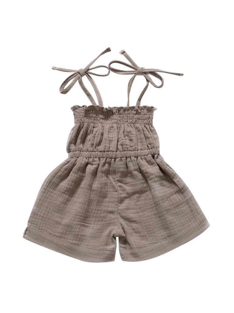 Fashion Multi-colored  Infant Gilr Tie Muslin Summer Jumper - dianjiang-