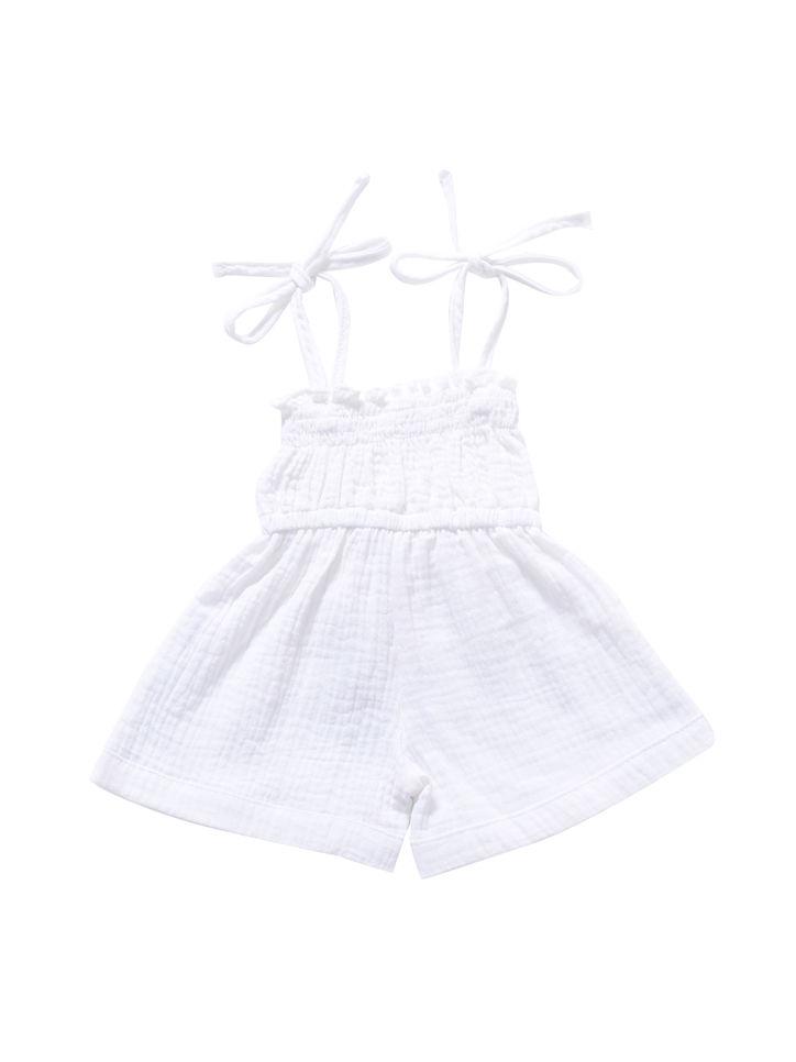 Fashion Multi-colored  Infant Gilr Tie Muslin Summer Jumper - dianjiang-