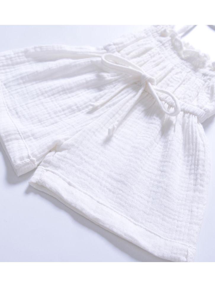 Fashion Multi-colored  Infant Gilr Tie Muslin Summer Jumper - dianjiang-