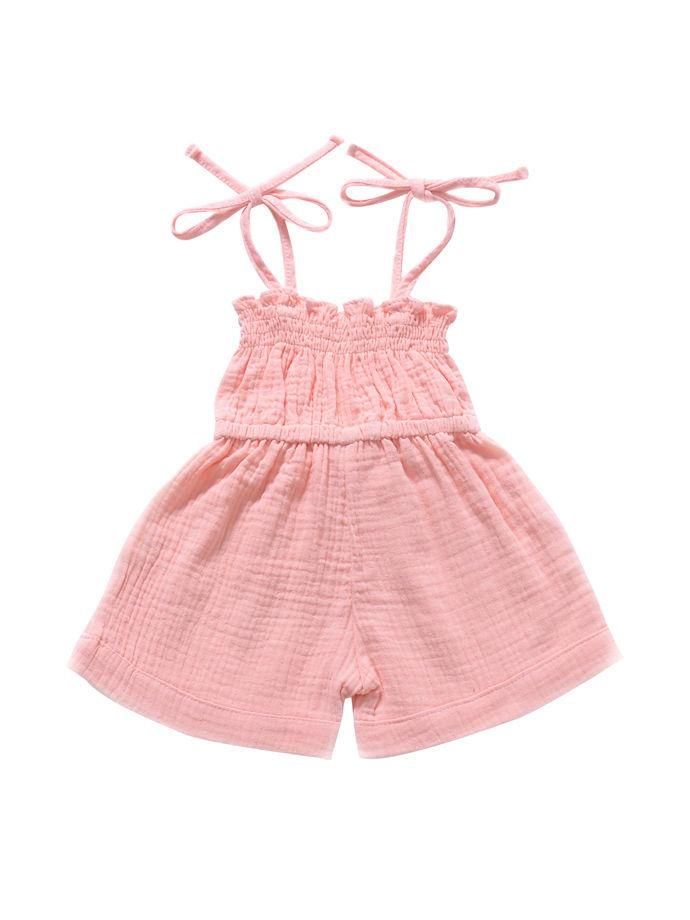 Fashion Multi-colored  Infant Gilr Tie Muslin Summer Jumper - dianjiang-