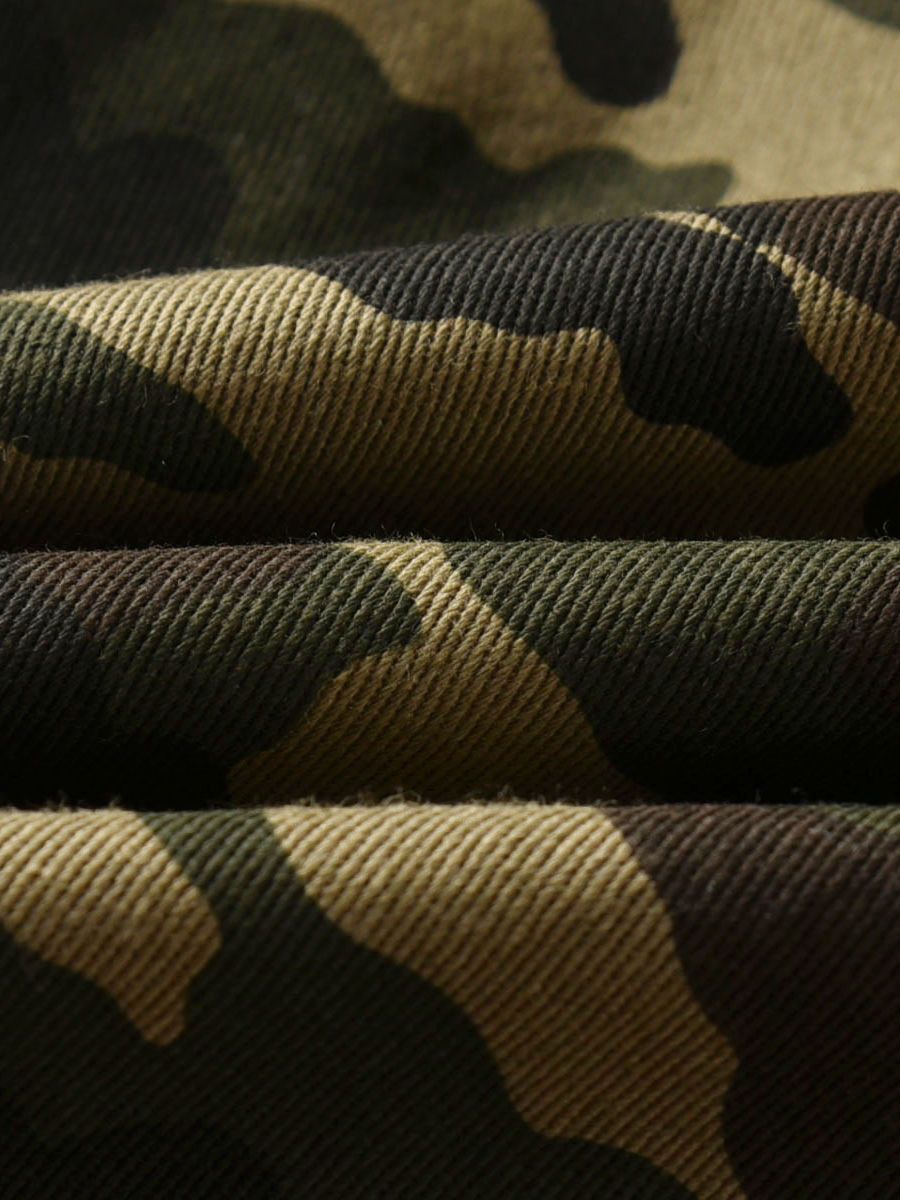 Fashion Toddler Boy 2-Piece Set Camo Jacket & Jeans - dianjiang-