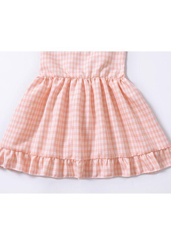 Fashion Toddler Infant Girl Summer Ruffle Sleeve Casual Dress - dianjiang-
