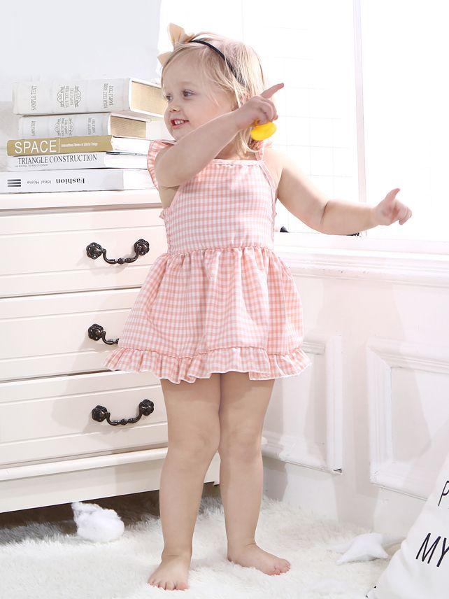 Fashion Toddler Infant Girl Summer Ruffle Sleeve Casual Dress - dianjiang-