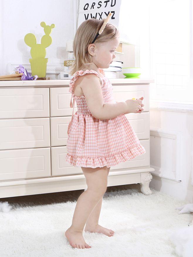 Fashion Toddler Infant Girl Summer Ruffle Sleeve Casual Dress - dianjiang-