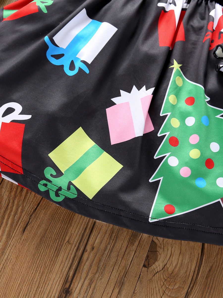 Fashion Toddler Little Girl Christmas Tree Gift Dress - dianjiang-