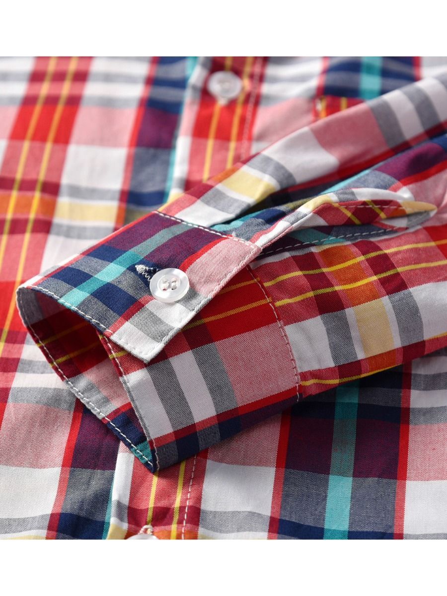 4-Piece Little Boys Party Wear Plaid Suit - dianjiang-