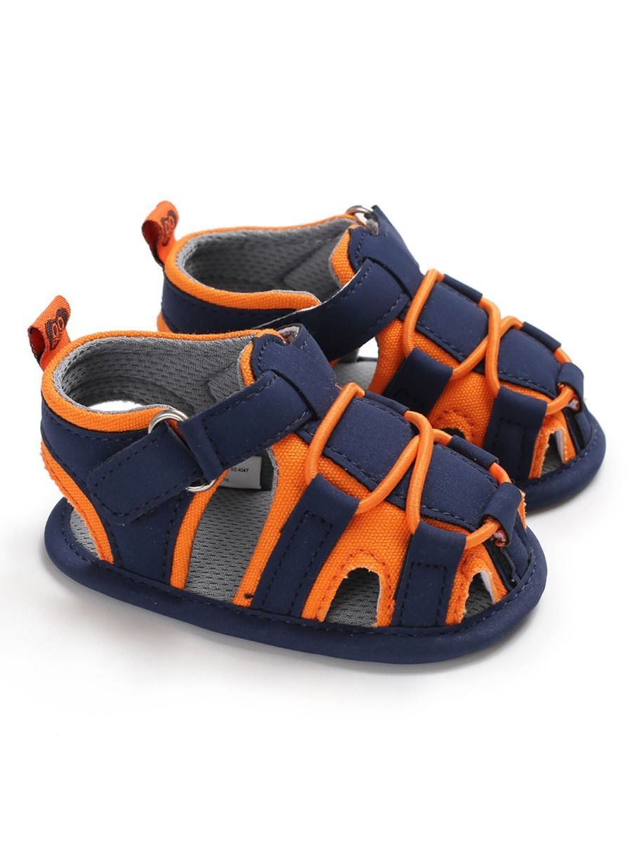 Baby Boy Color Blocking Shoes First Start Crib Sandal - dianjiang-