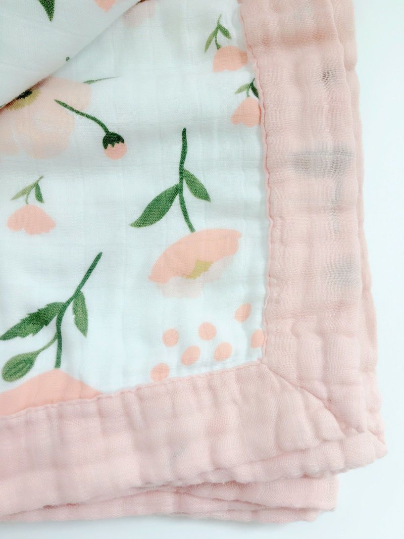 Floral Printed Baby Cotton Blend Blanket - dianjiang-