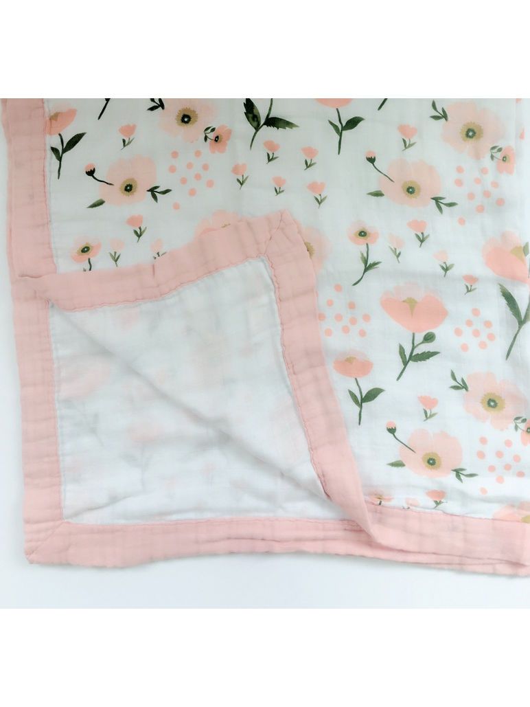 Floral Printed Baby Cotton Blend Blanket - dianjiang-