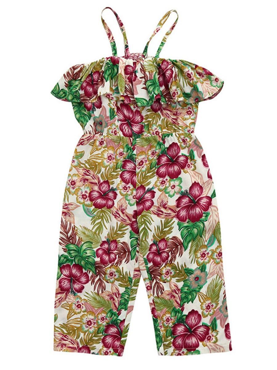Flower Baby Little Girl Romper Ruffle Jumpsuit - dianjiang-