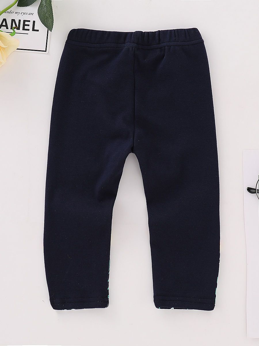 Flower Butterfly Black Leggings Pants - dianjiang-