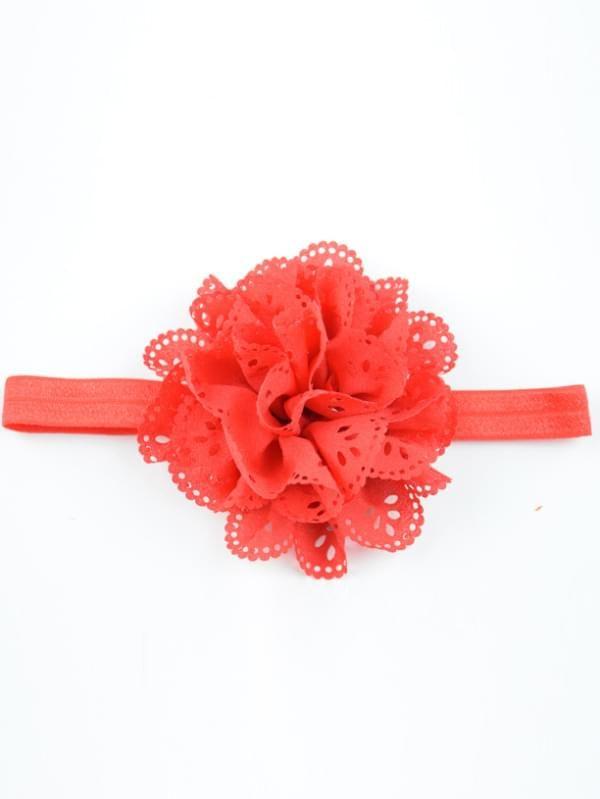 Flower Pierced Elastic Headband for Baby Toddler Girls - dianjiang-