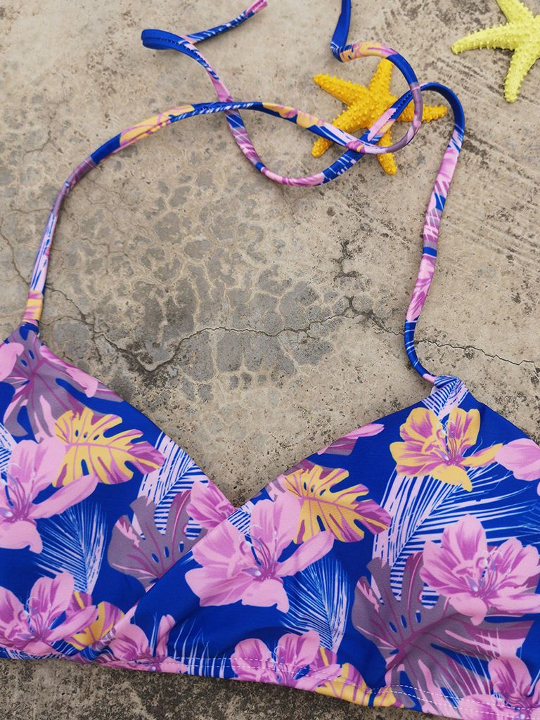 Flower Leaf Pattern Tankini Family Matching Swimwear - dianjiang-