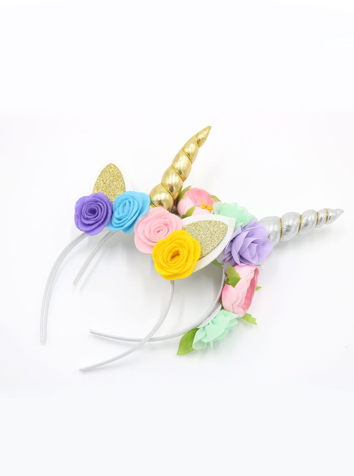 Unicorn Pattern Headband Kids Hair Clasp Festival Decoration Flowers Baby Headwear - dianjiang-