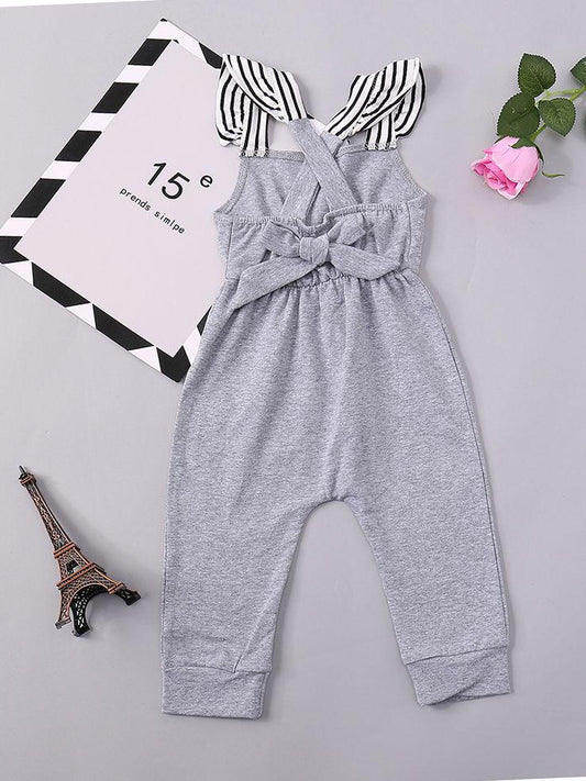 Flutter Sleeve Baby Jumpsuit Overalls Summer - dianjiang-
