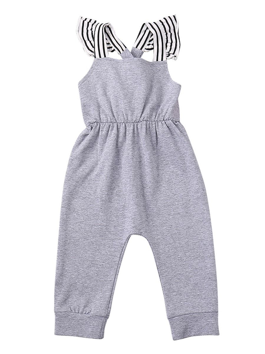 Flutter Sleeve Baby Jumpsuit Overalls Summer - dianjiang-