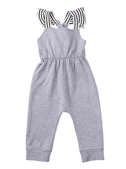 Flutter Sleeve Baby Jumpsuit Overalls Summer - dianjiang-