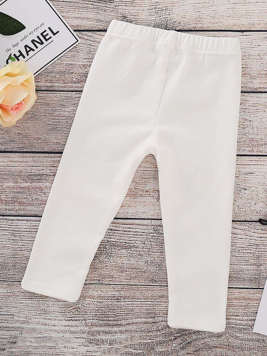 Spring Toddler Girls Footless Flower Butterfly Print Trousers - dianjiang-