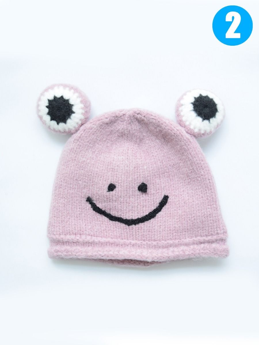 Frog Knit Beanie Hat for Winter Infant Boys Girls - dianjiang-