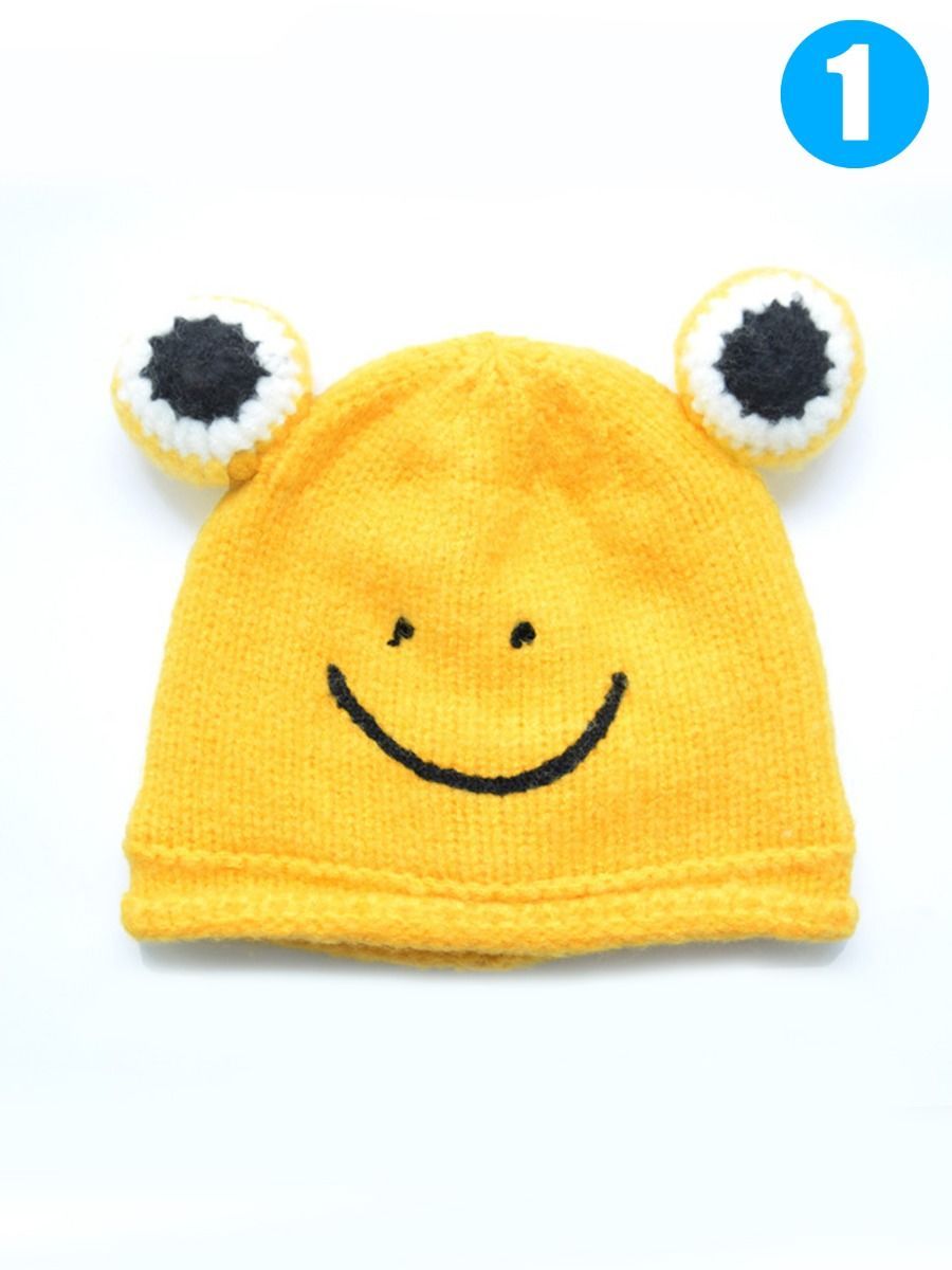 Frog Knit Beanie Hat for Winter Infant Boys Girls - dianjiang-