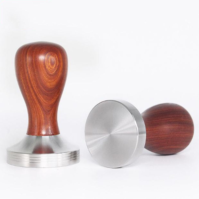 GUNOT Stainless Steel Flat Tamper Manual Holder Coffee Tamper 51mm Maker Grinder Coffee Tools Press Coffee Grinder Solid Flat - dianjiang-